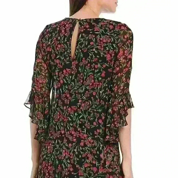 NWT $99 Calvin Klein Womens 2 Ruffle Sleeve Dress - Picture 4 of 5